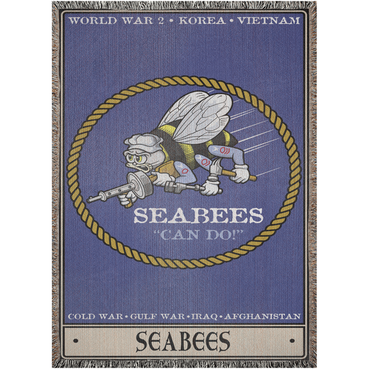 Seabees Woven Blanket