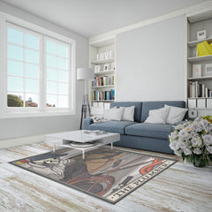 Plumber Area Rug - Polyester Chenille / 7x5 ft