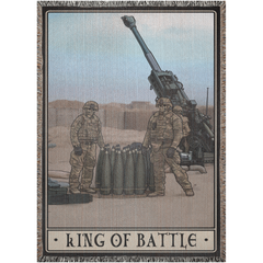 King of Battle Redux Woven Blanket