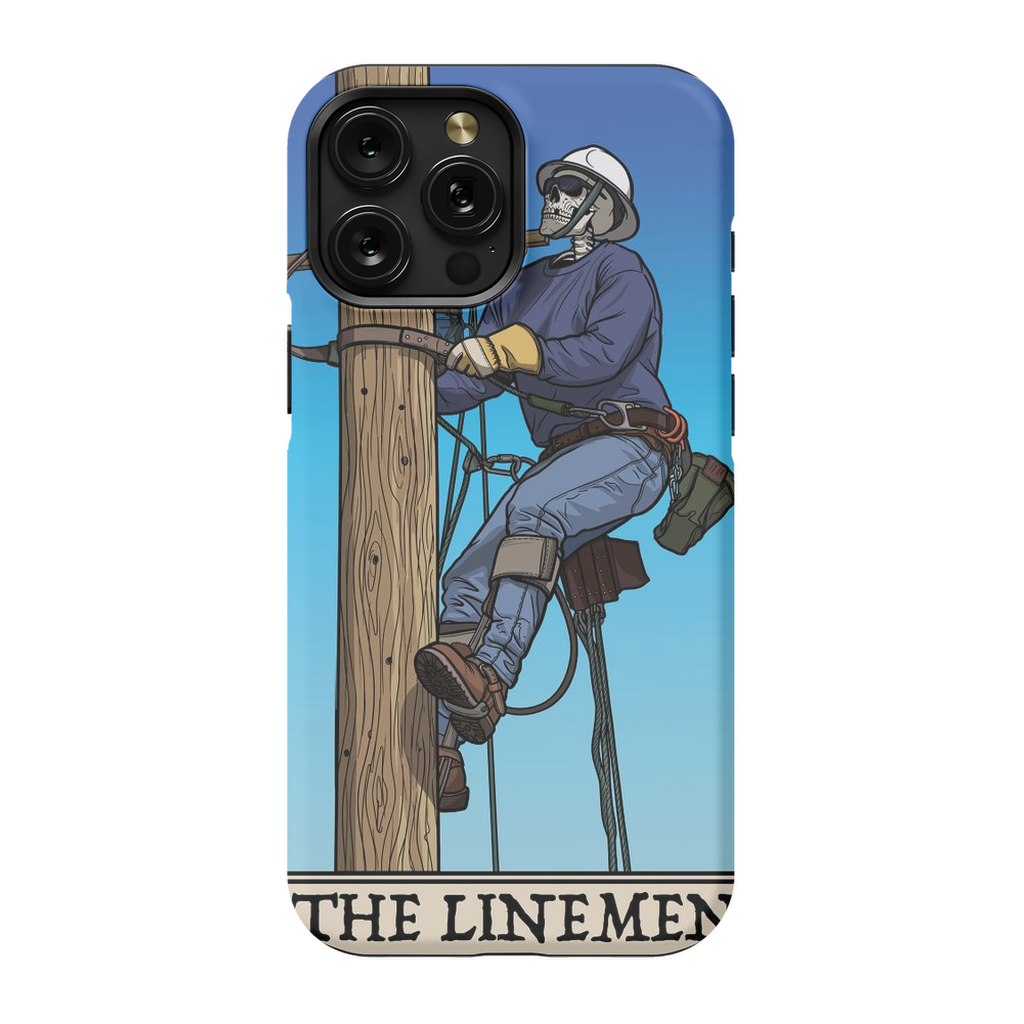 Lineman Phone Case - Premium Glossy Tough Case / iPhone 15 Pro Max