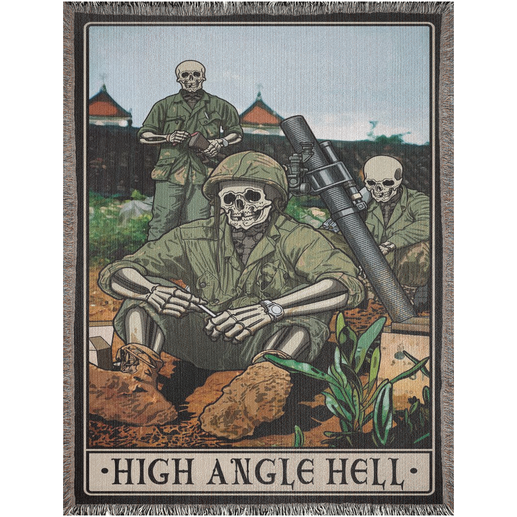High Angle Hell Woven Blanket