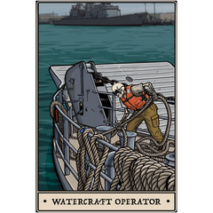 Watercraft Operator Acrylic Print - 1/4 inch / 20x30 inch