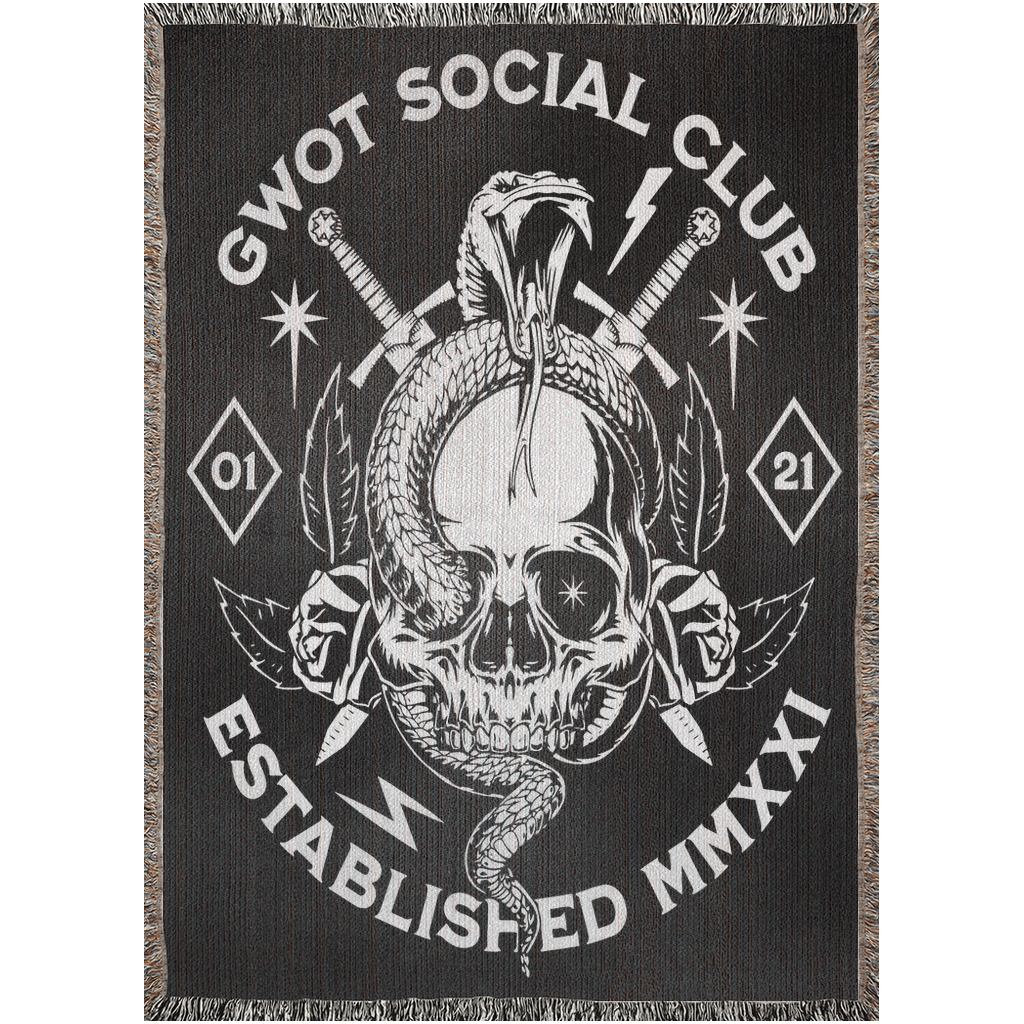 GWOT Social Club Woven Blanket