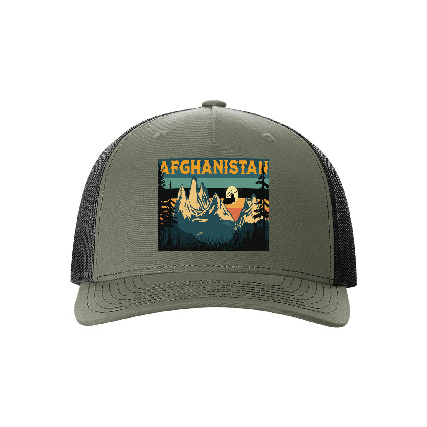 Afghanistan Sunset Printed Snapback