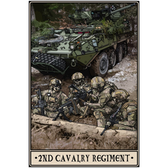 2nd Cavalry Regiment Acrylic Print - 1/4 inch / 16x24 inch