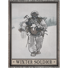 Winter Soldier Woven Blanket - 60x80 inch / Graphics