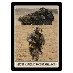 Light Armored Reconnaissance Magnet - 3x4 inch