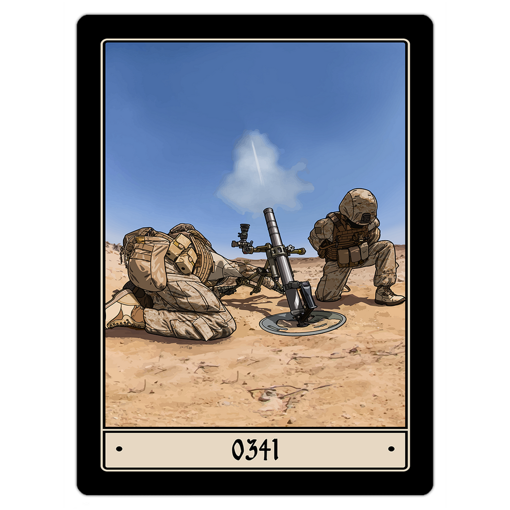0341 Mortarman Magnet