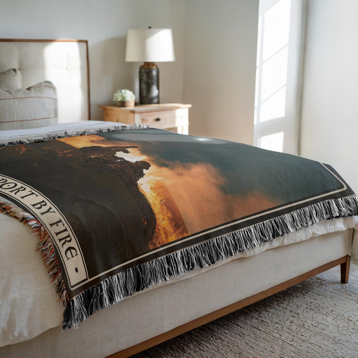 Support By Fire Woven Blanket