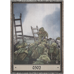 0302 Marine Infantry Officers Woven Blanket - 52x37 inch / Graphics