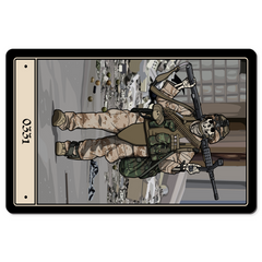 0331 Machine Gunner Desk Mat