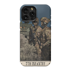 7th Infantry Phone Case - Premium Glossy Tough Case / iPhone 15 Pro Max
