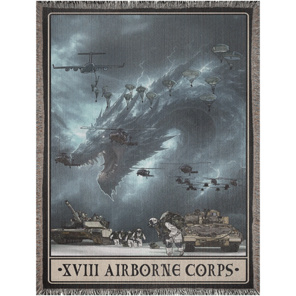 XVIII Airborne Corps Woven Blanket