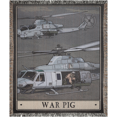 War Pig Woven Blanket