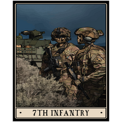 7th Infantry Acrylic Print - 1/4 inch / 16x20 inch