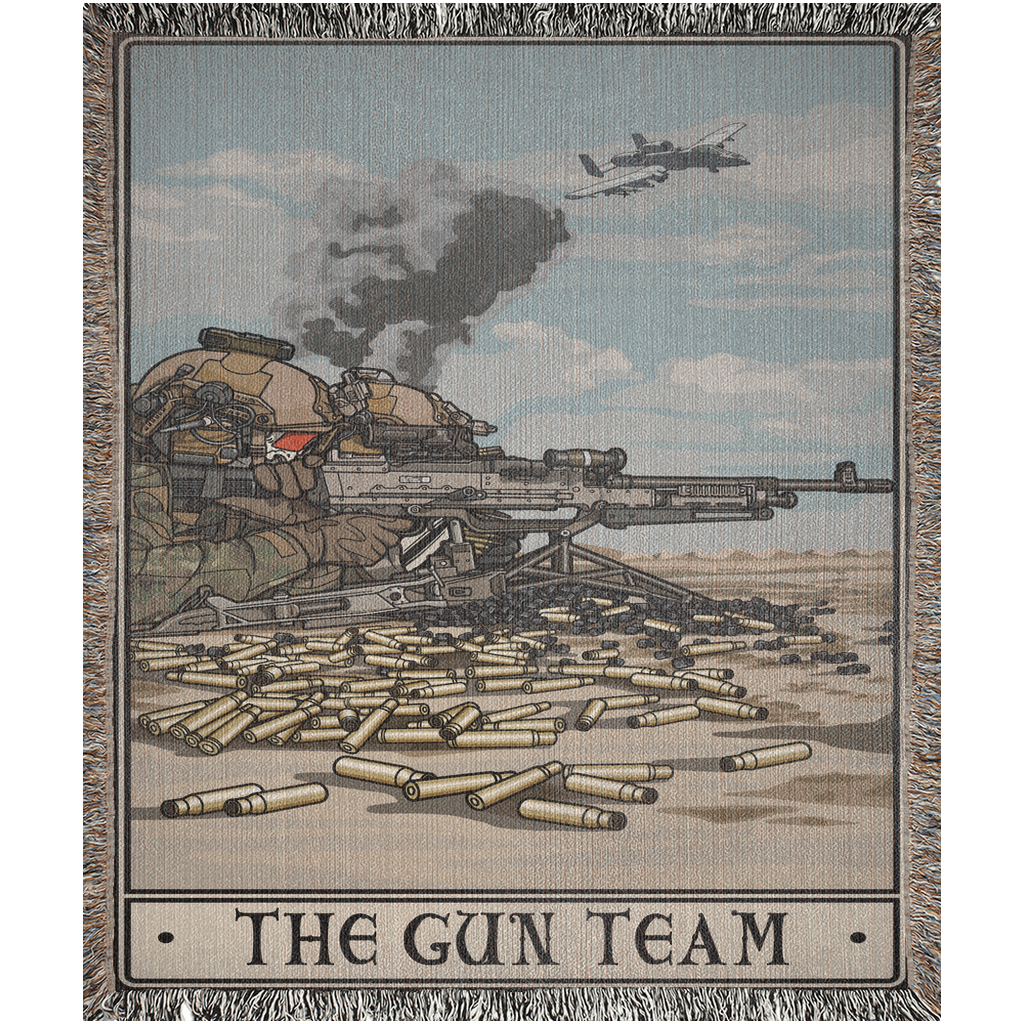 Gun Team Woven Blanket