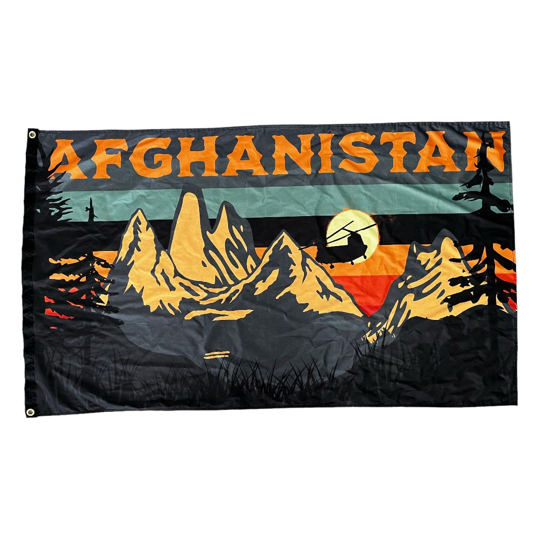 Afghanistan Sunset Flag
