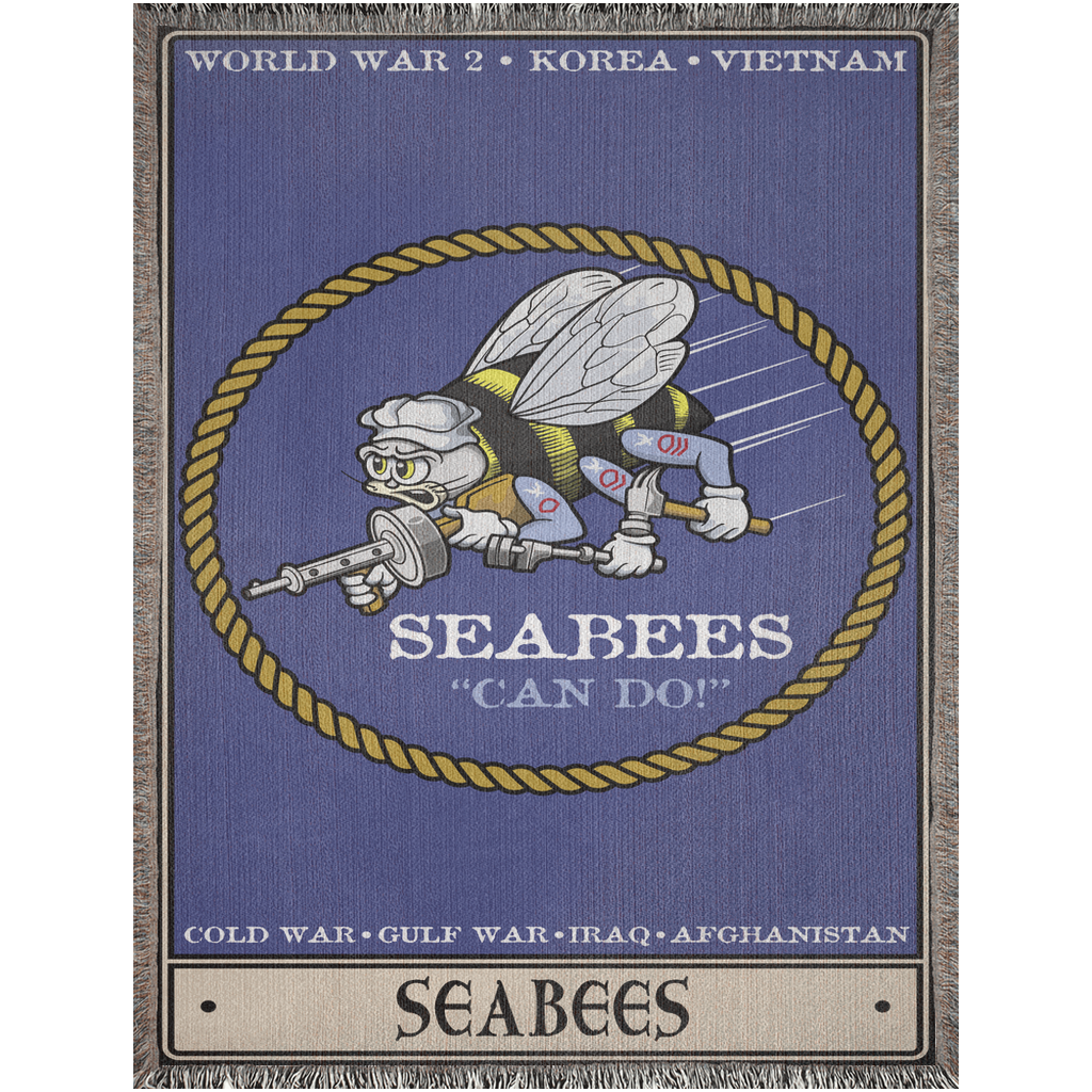 Seabees Woven Blanket