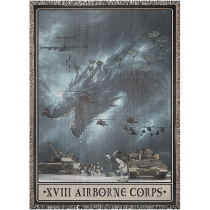 XVIII Airborne Corps Woven Blanket