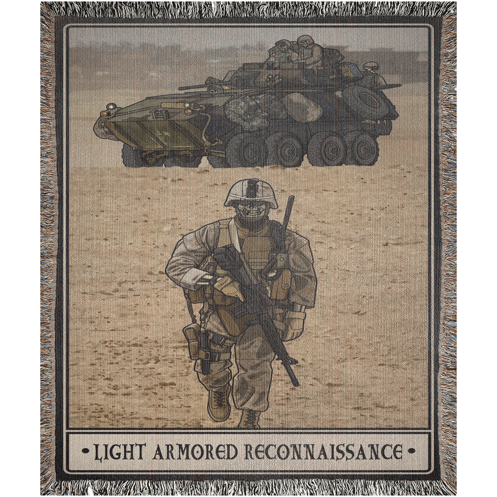 Light Armored Reconnaissance Woven Blanket