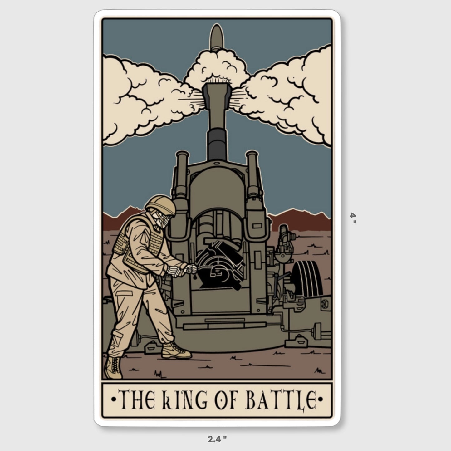 The King Of Battle Sticker