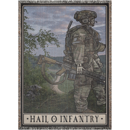 Hail O Infantry Woven Blanket