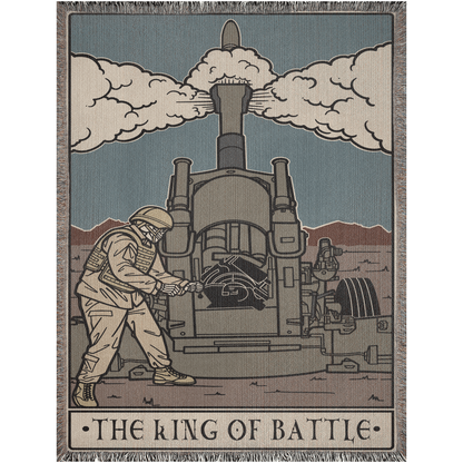 King Of Battle Woven Blanket