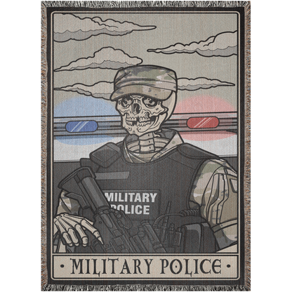 Military Police Woven Blanket