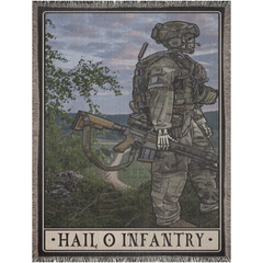 Hail O Infantry Woven Blanket