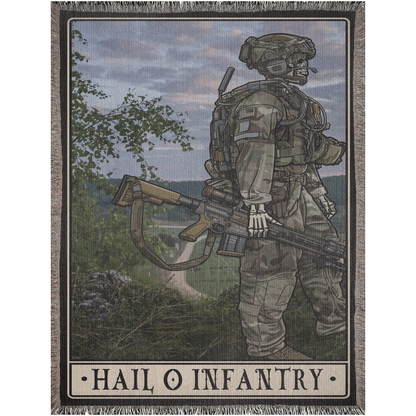 Hail O Infantry Woven Blanket