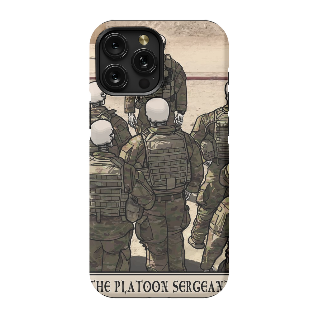 Platoon Sergeant Phone Case - Premium Glossy Tough Case / iPhone 15 Pro Max