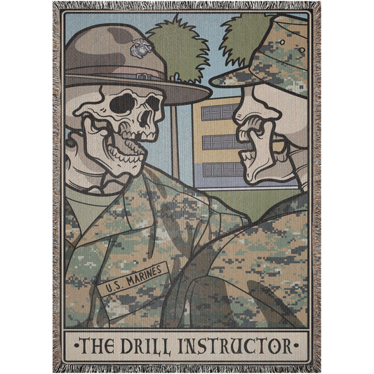 The Drill Instructor Woven Blanket