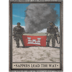 Sappers Lead The Way Woven Blanket