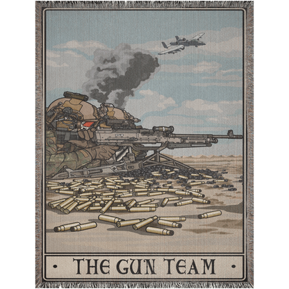 Gun Team Woven Blanket