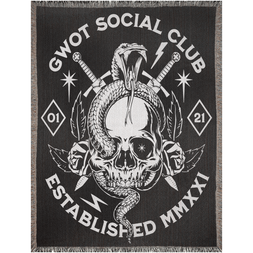 GWOT Social Club Woven Blanket