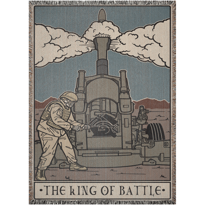 King Of Battle Woven Blanket