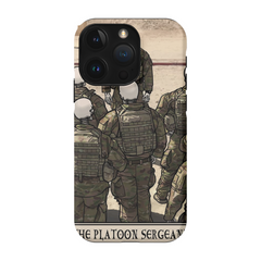 Platoon Sergeant Phone Case - Premium Glossy Tough Case / iPhone 15 Pro