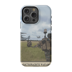 Electromagnetic Warfare Phone Case - Premium Glossy Tough Case / iPhone 14 Pro