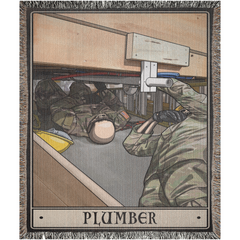 12K Plumber Woven Blanket - 50x60 inch / Graphics