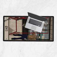 Marine Corps 8411 Desk Mat - 18x36 inch