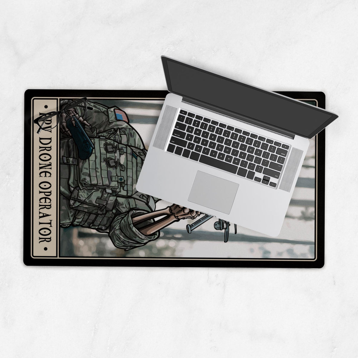 First Person View (FPV) Drone Operator Desk Mat - 14x24 inch