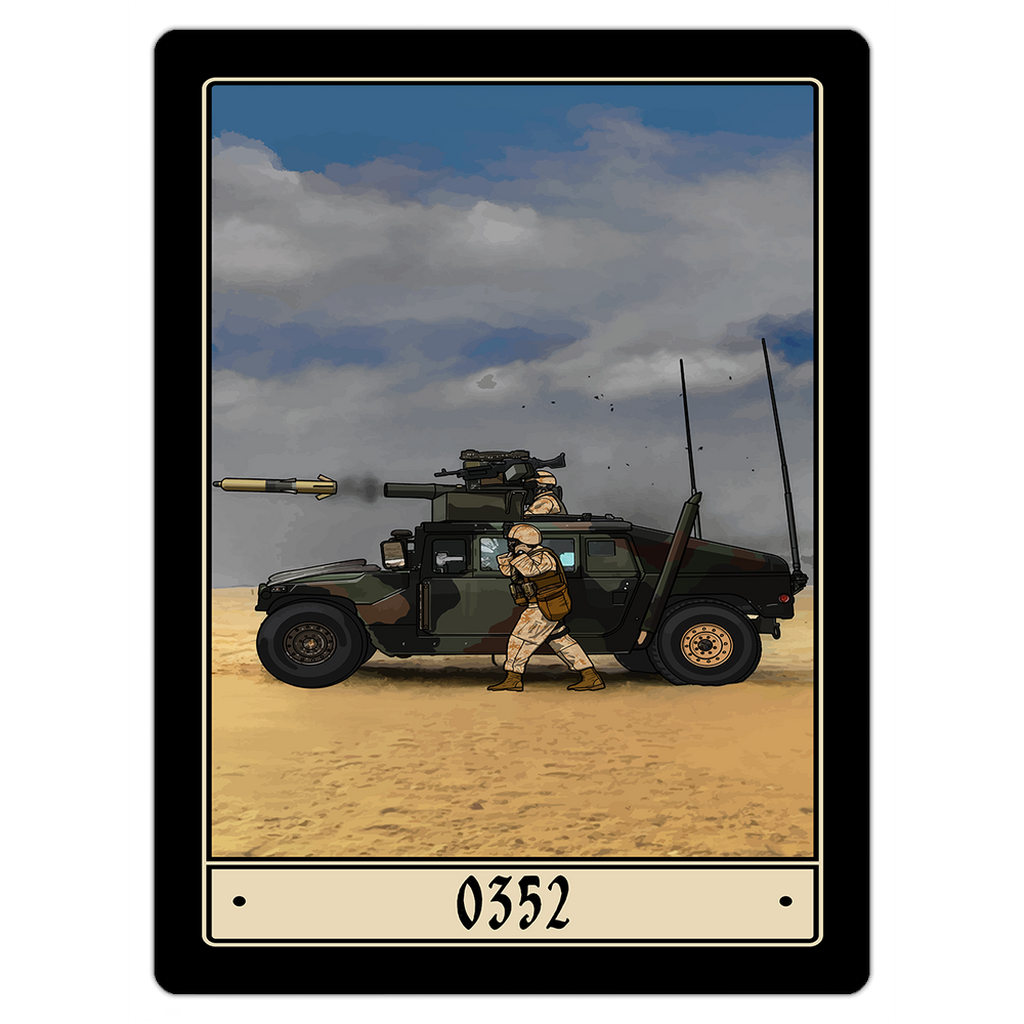 0352 Antitank Missile Gunner Magnet - 3x4 inch