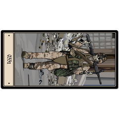 0331 Machine Gunner Desk Mat