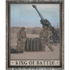 King of Battle Redux Woven Blanket