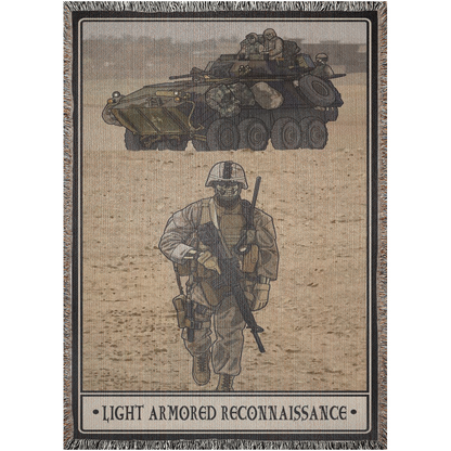 Light Armored Reconnaissance Woven Blanket