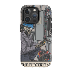 Electrician Phone Case - Premium Glossy Tough Case / iPhone 16 Pro