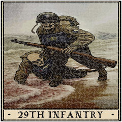 29th Infantry Puzzle - 20x20 inch | 676 Pieces