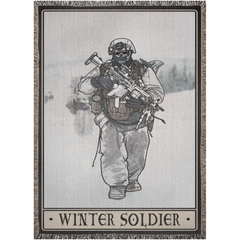 Winter Soldier Woven Blanket