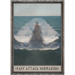Fast Attack Submarine Woven Blanket - 52x37 inch / Graphics