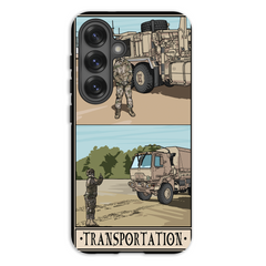 Transportation Phone Case - Premium Glossy Tough Case / Samsung Galaxy S25